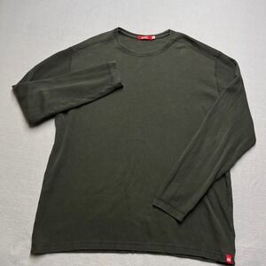 New AGAVE DENIM Men's Long Sleeve T-Shirt Crew Neck Olive Green XXL